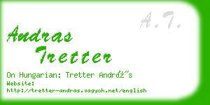 andras tretter business card